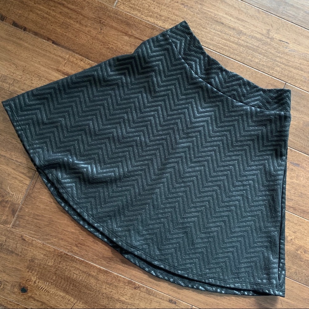 Black High Waisted Mini Skirt